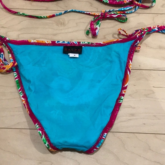 Ralph Lauren string bikini and matching wrap - Picture 3 of 6